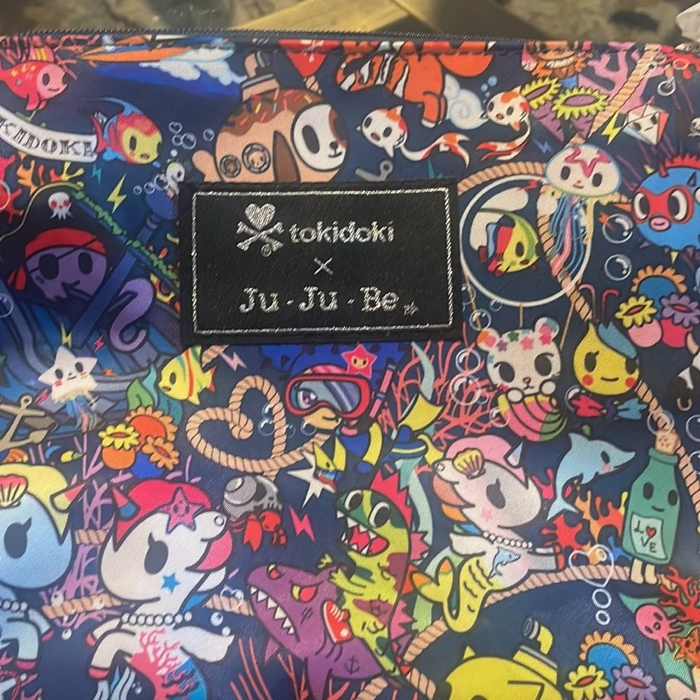 JU-JU-BE X TokiDoki Sea Punk Be Quick bag.13” strap will convert bag to wristlet